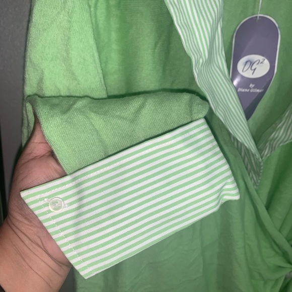 NWT DG2 Diane Gilman long sleeve top - Picture 3 of 7